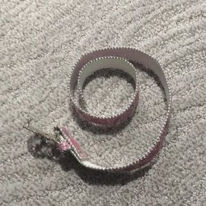 Pink sparkly butterfly belt